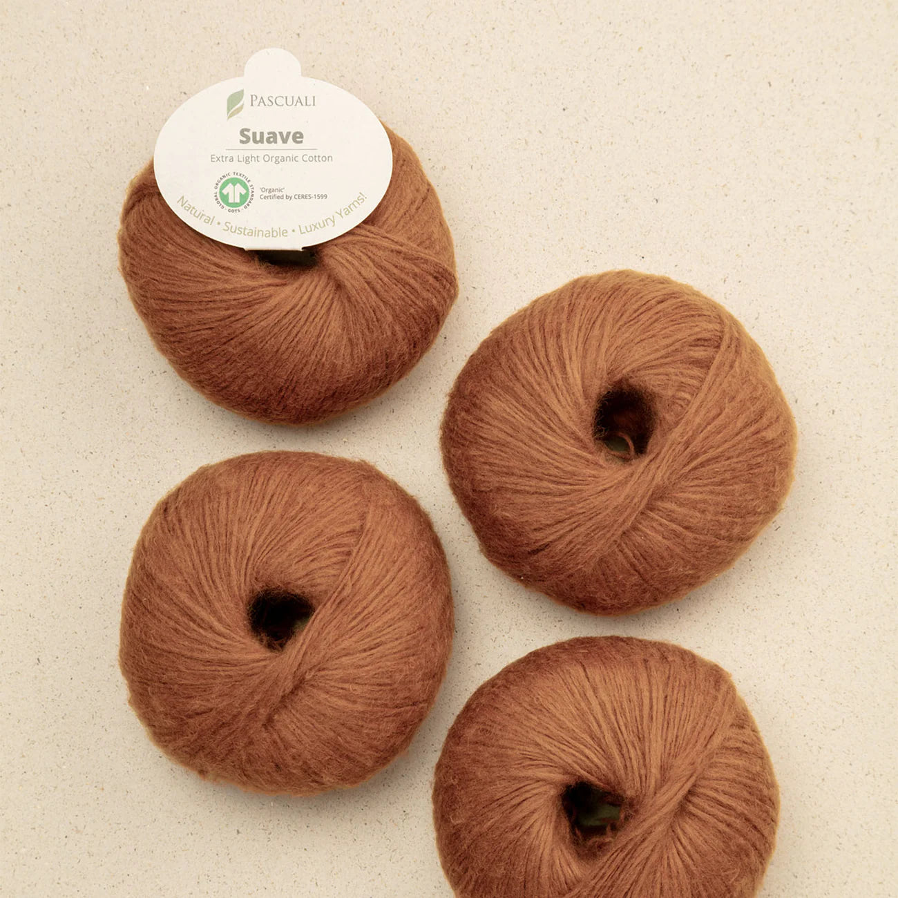 Pascuali Pascuali Suave Yarn Soft Premium Wool Blend in Brown — view 22 · yarn