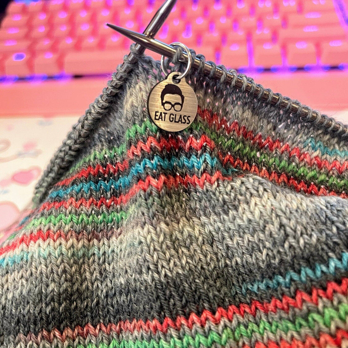 A Needle Runs Through It A Needle Runs Through It - Schitts Creek Inspired- Stitch Markers (set of 6) — view 5 · Notions