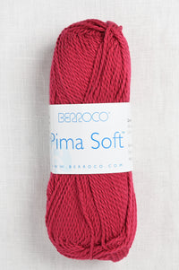 Berroco Pima Soft Yarn - Soft Cotton Blend Skein 4640 Cherry