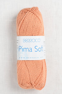 Berroco Pima Soft Yarn - Soft Cotton Blend Skein 4632 Cantaloupe