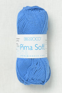 Berroco Pima Soft Yarn - Soft Cotton Blend Skein 4658 Yacht Blue