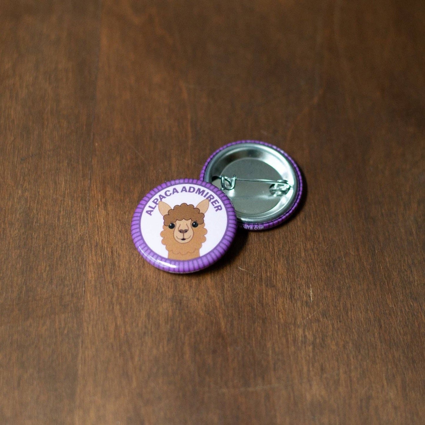Purple Alpaca Admirer Badge with Cute Alpaca Design, merit badge required for eagle