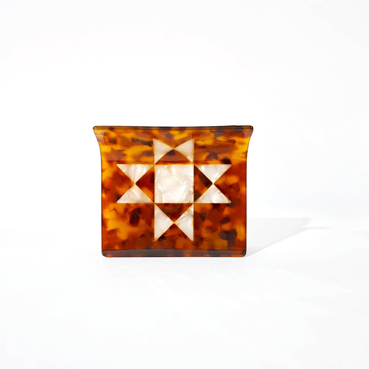 Hey Ricochet Clip Claw in Tortoise Pattern with Star Design for Stylish Hair Updos