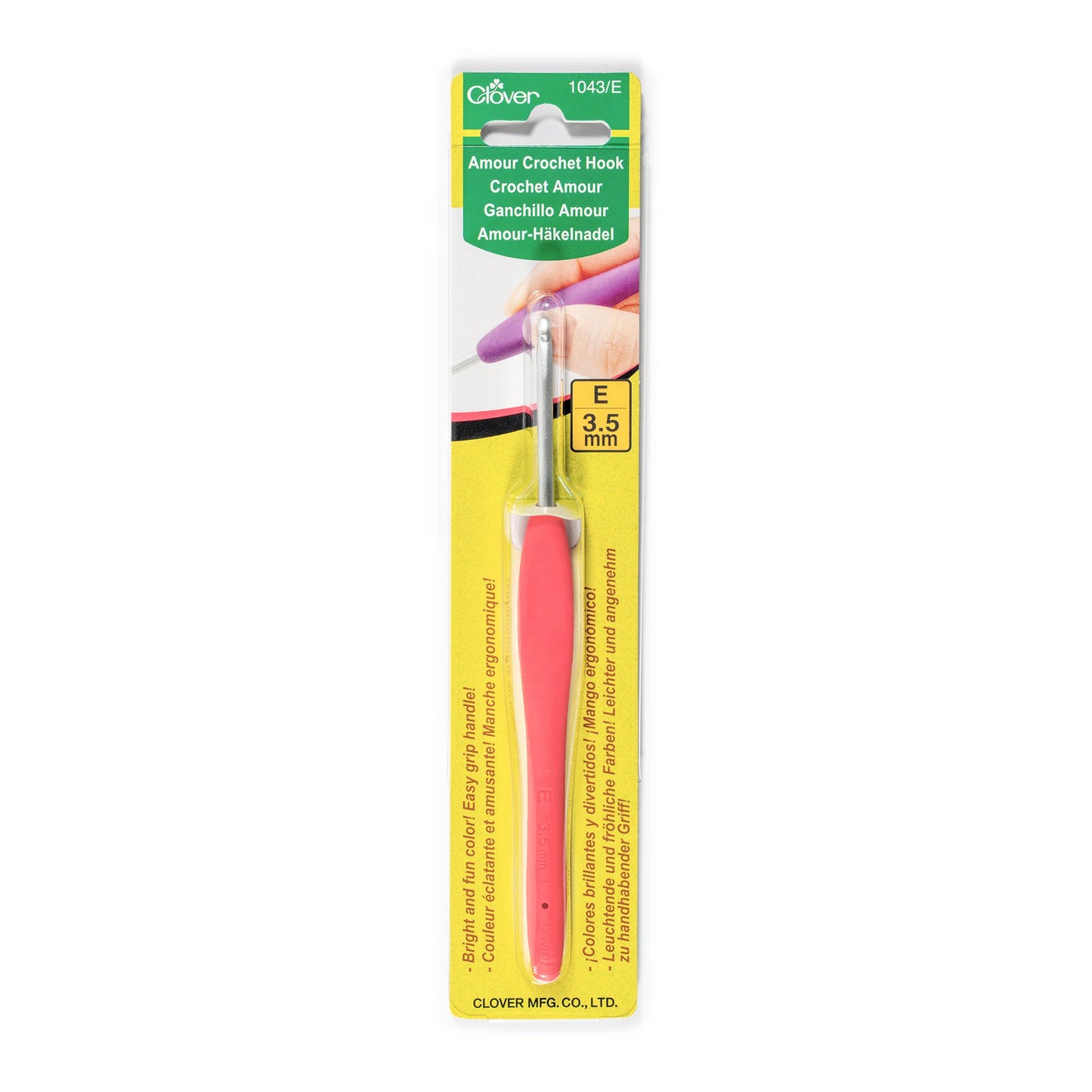 Clover Amour Crochet Hook E -3.50 mm