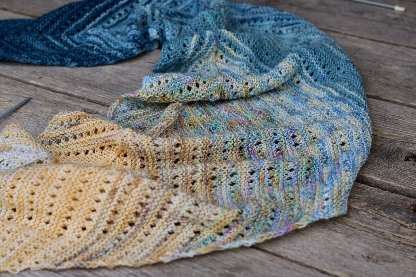 Koigu Wool Designs - Venation Shawl Kits - Pencil Boxes x Ambah LYS Day 2025