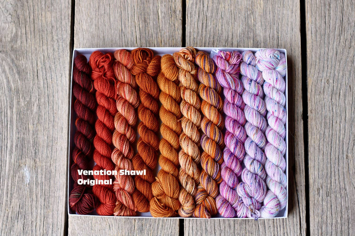 Koigu Wool Designs - Venation Shawl Kits - Pencil Boxes x Ambah LYS Day 2025