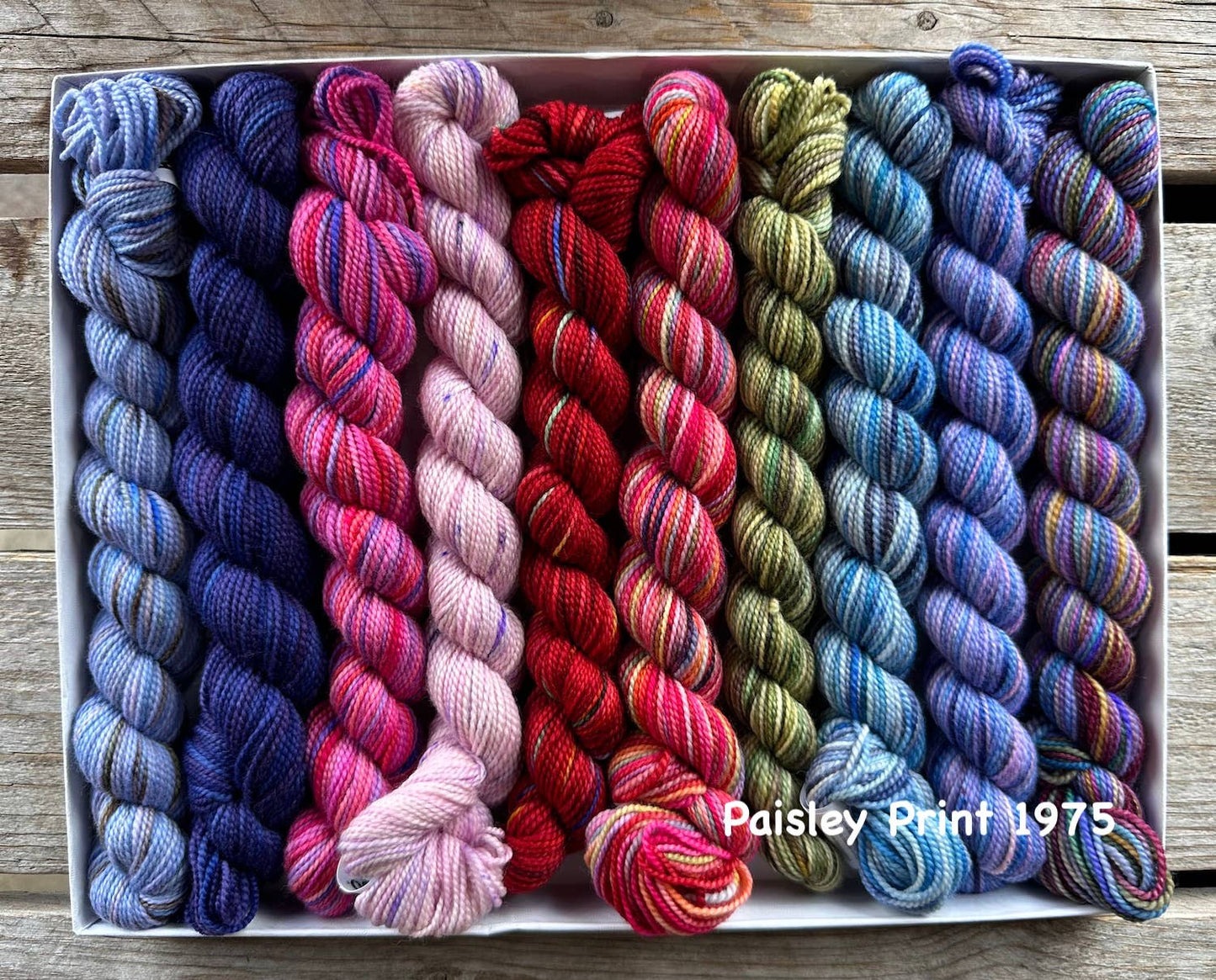Koigu Wool Designs - 2024 LYS Day KOIGU PRODUCT 2 - Pencil Boxes plus bonus patt Paisley Print 1975
