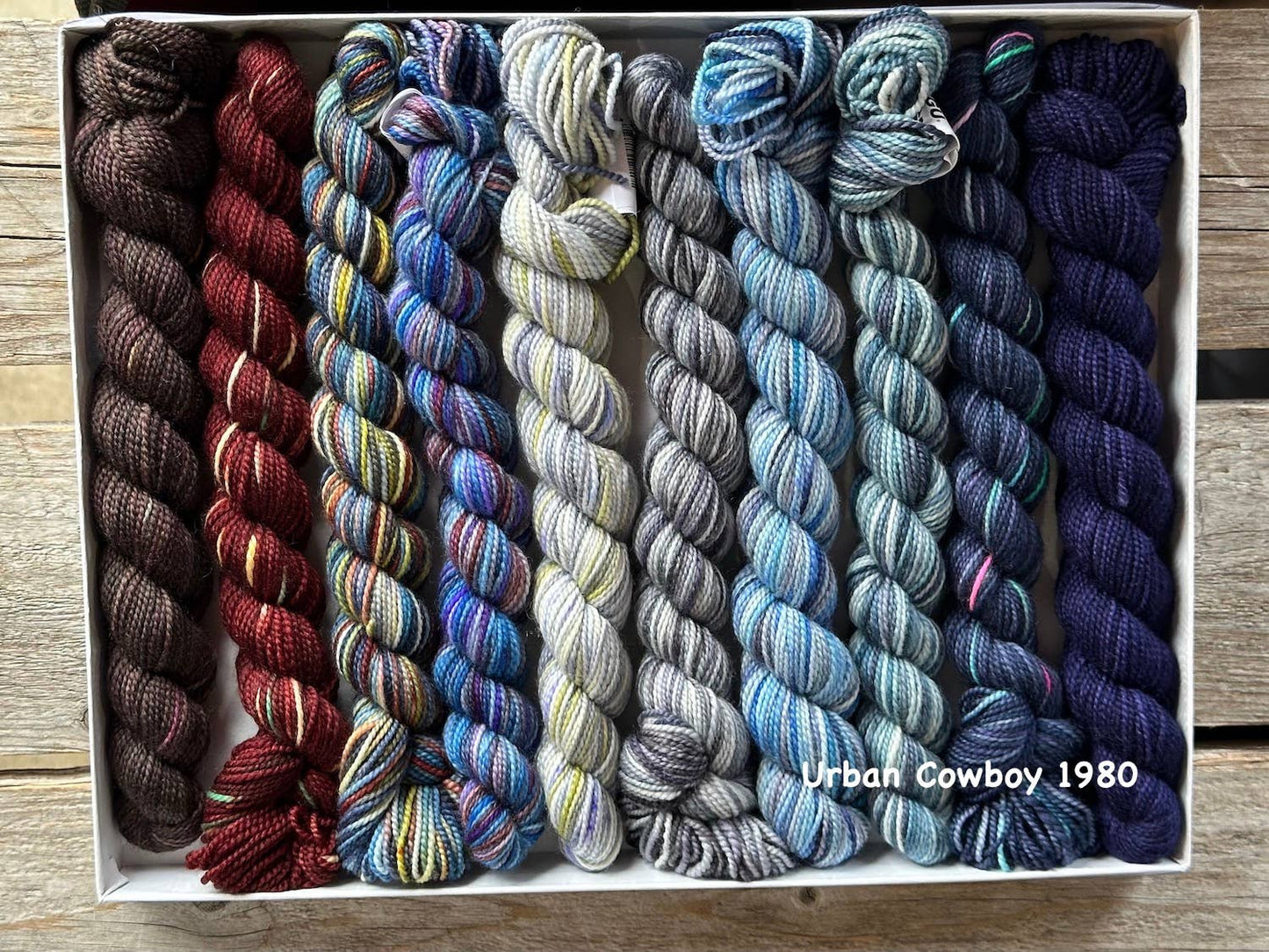 Koigu Wool Designs - 2024 LYS Day KOIGU PRODUCT 2 - Pencil Boxes plus bonus patt Urban Cowboy 1980