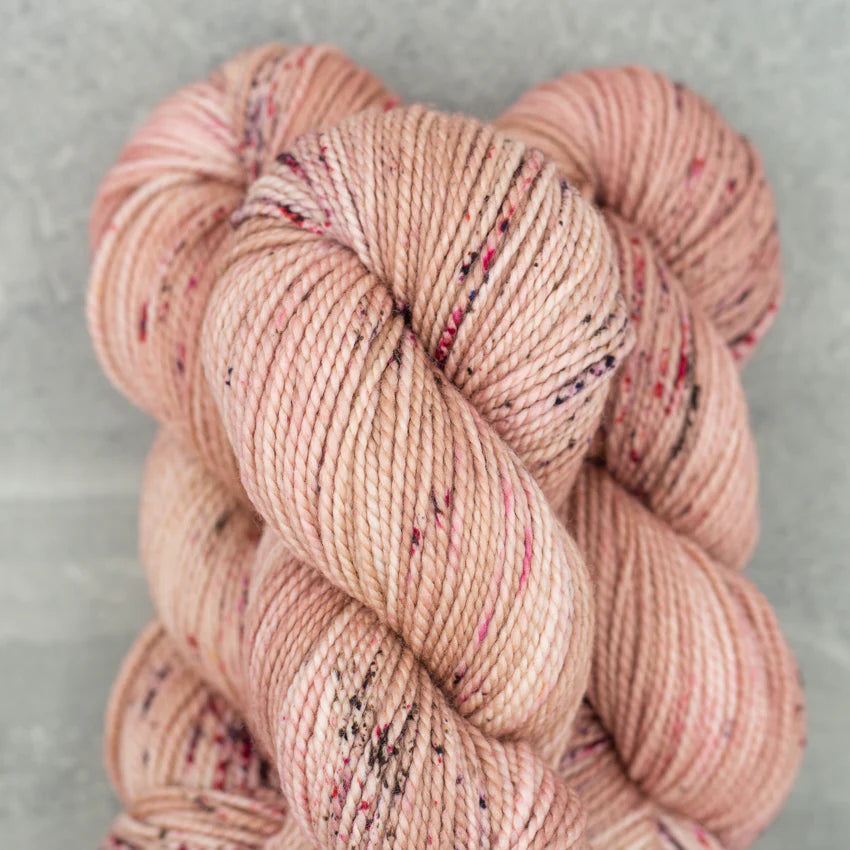 Madelinetosh Farm Twist Yarn – Soft Hand-Dyed Wool Copper Pink