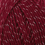 Plymouth Galway Wool Worsted Yarn in deep burgundy with a smooth texture for knitting and crochet projects