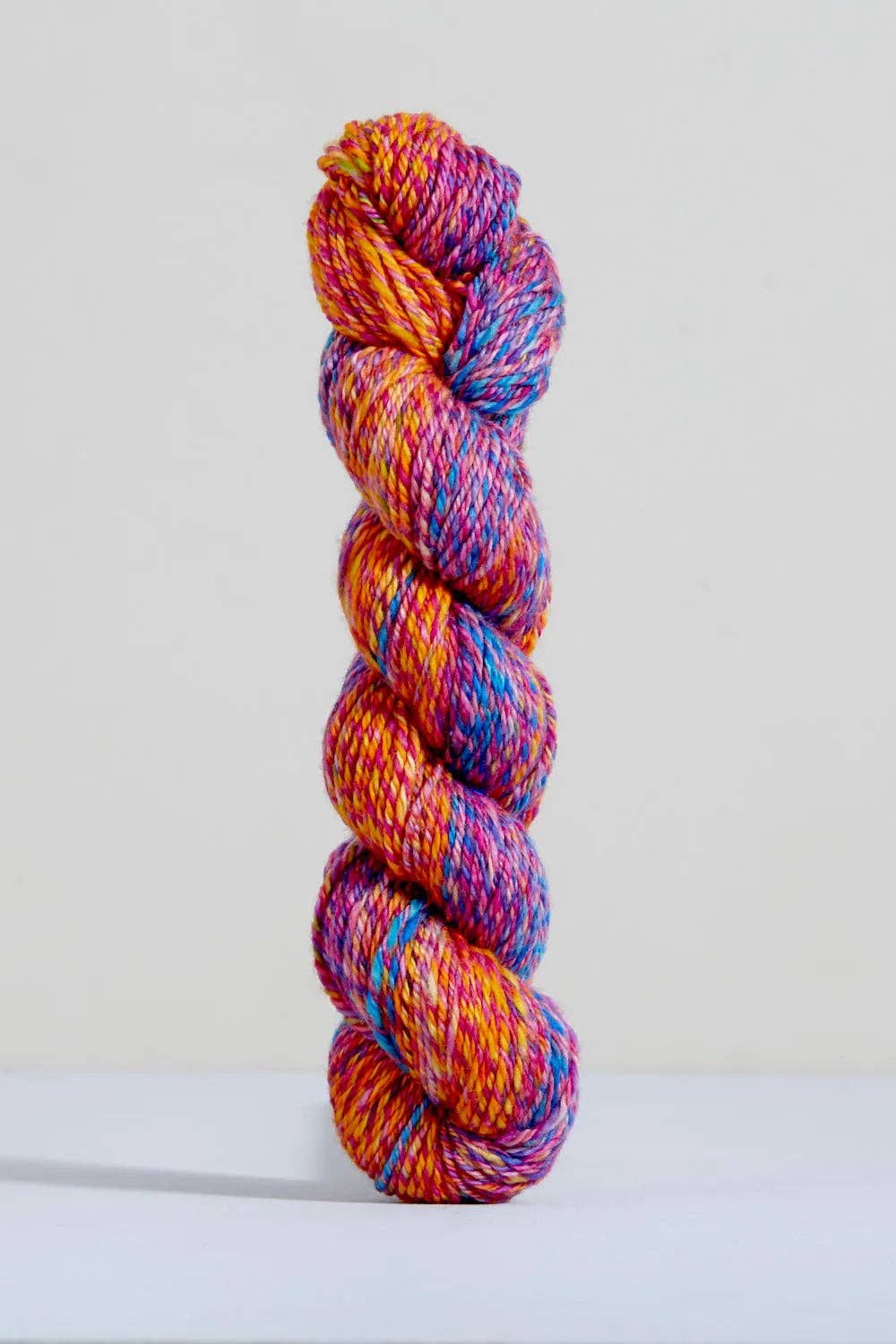 Urth Yarns Spiral Grain Light Worsted Yarn in Vibrant Multi-Color Twist for Knitting and Crocheting Projects