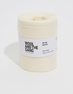 Wool and the Gang Ra-Ra-Raffia Ivory White