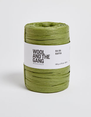 Wool and the Gang Ra-Ra-Raffia Yarn Grass Green