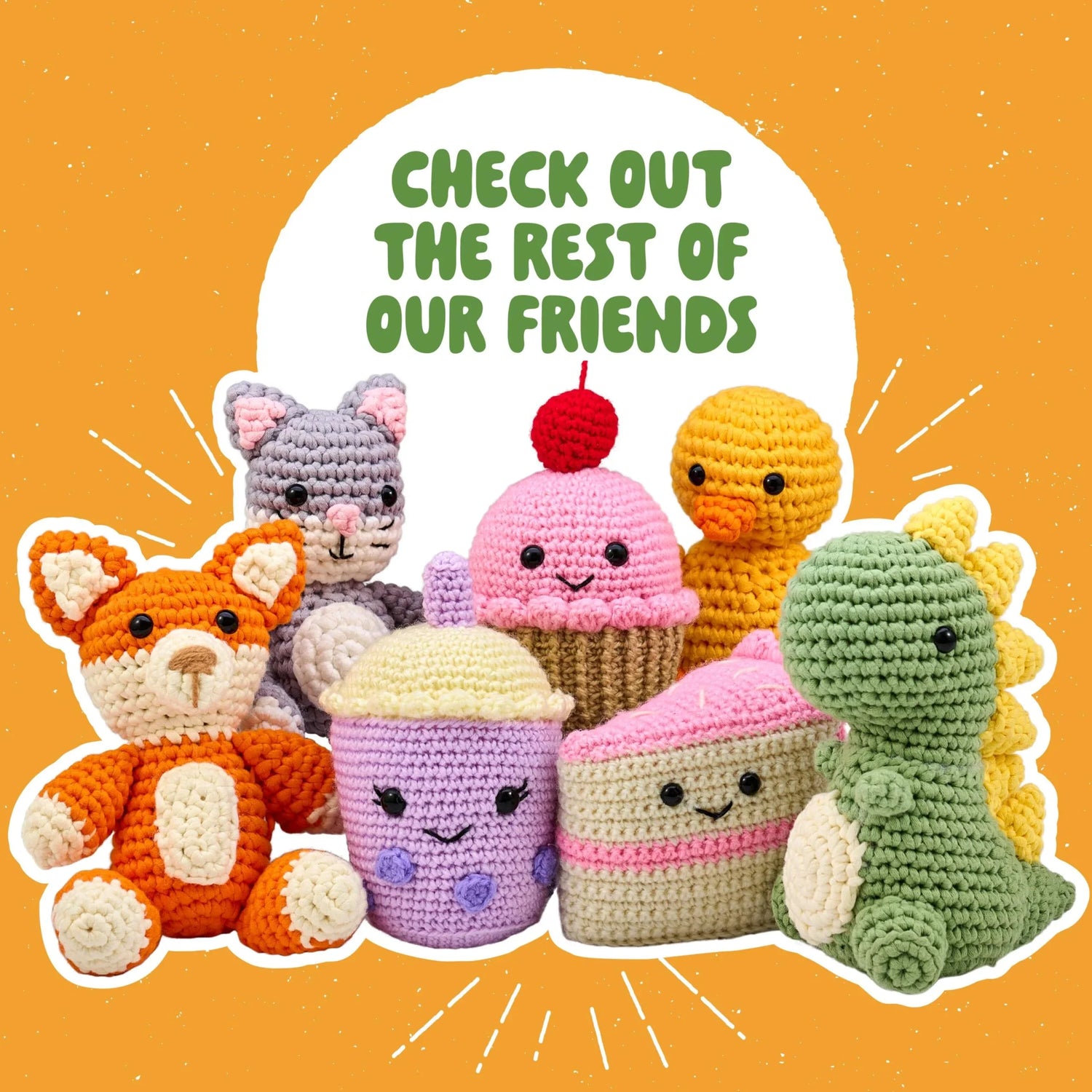 Selection of premium crochet kits for all skill levels at AriYARN Shop & Studio