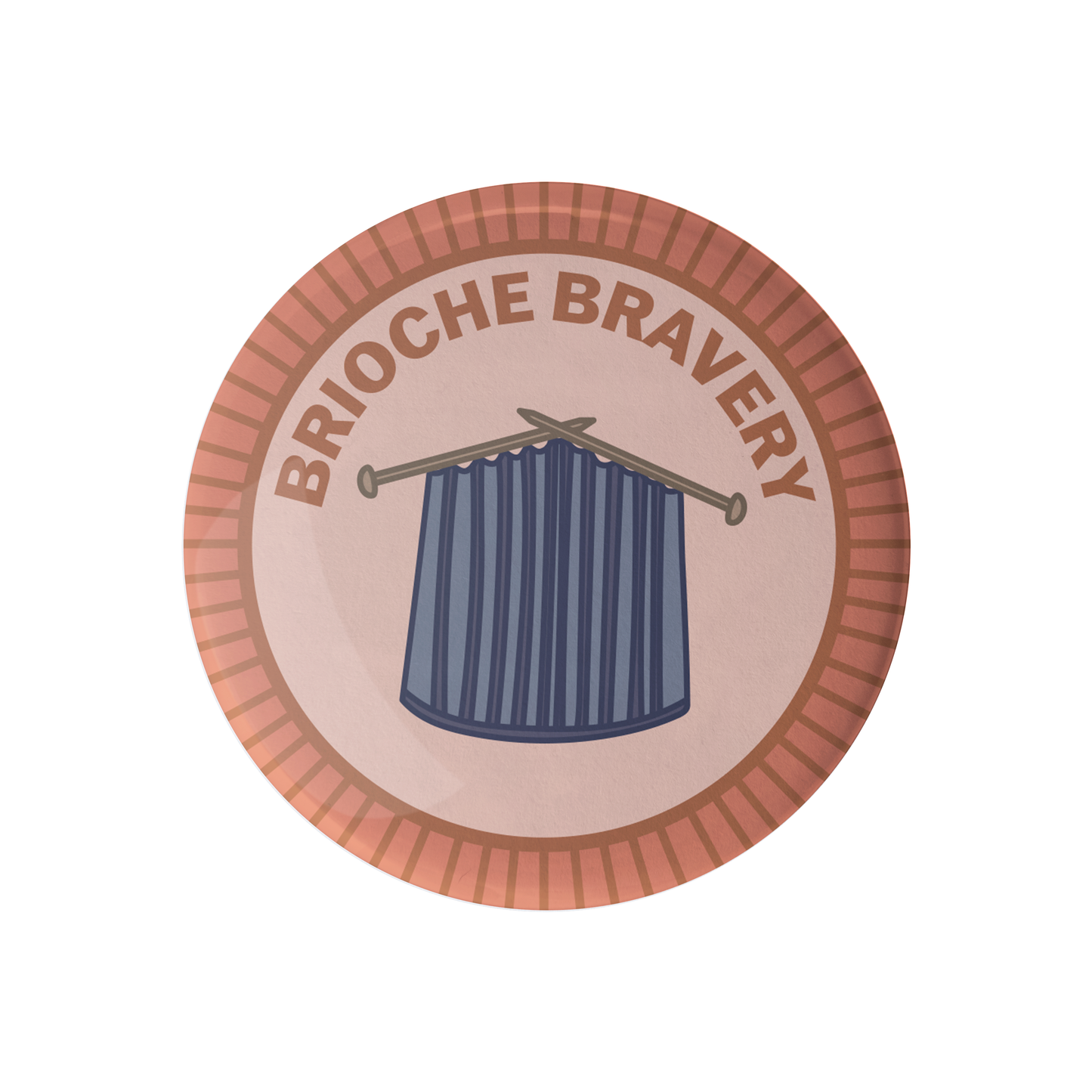 Camp Stitchwood - Brioche Bravery Knitting Merit Badge