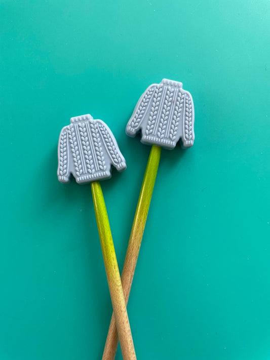 Knitting Needle Point Protectors - Realistic Knit Sweater
