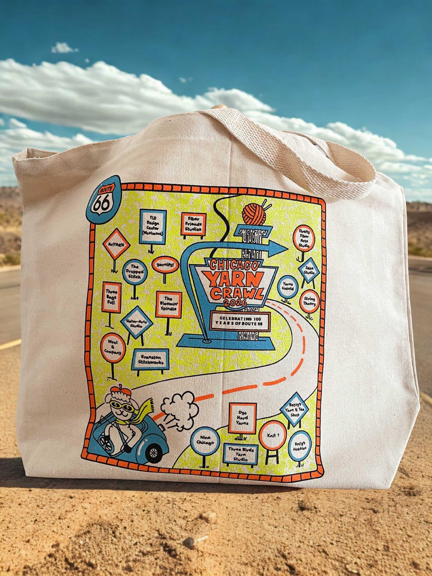 Chicago Yarn Crawl 2025 TOTE Bag- PRE-ORDER