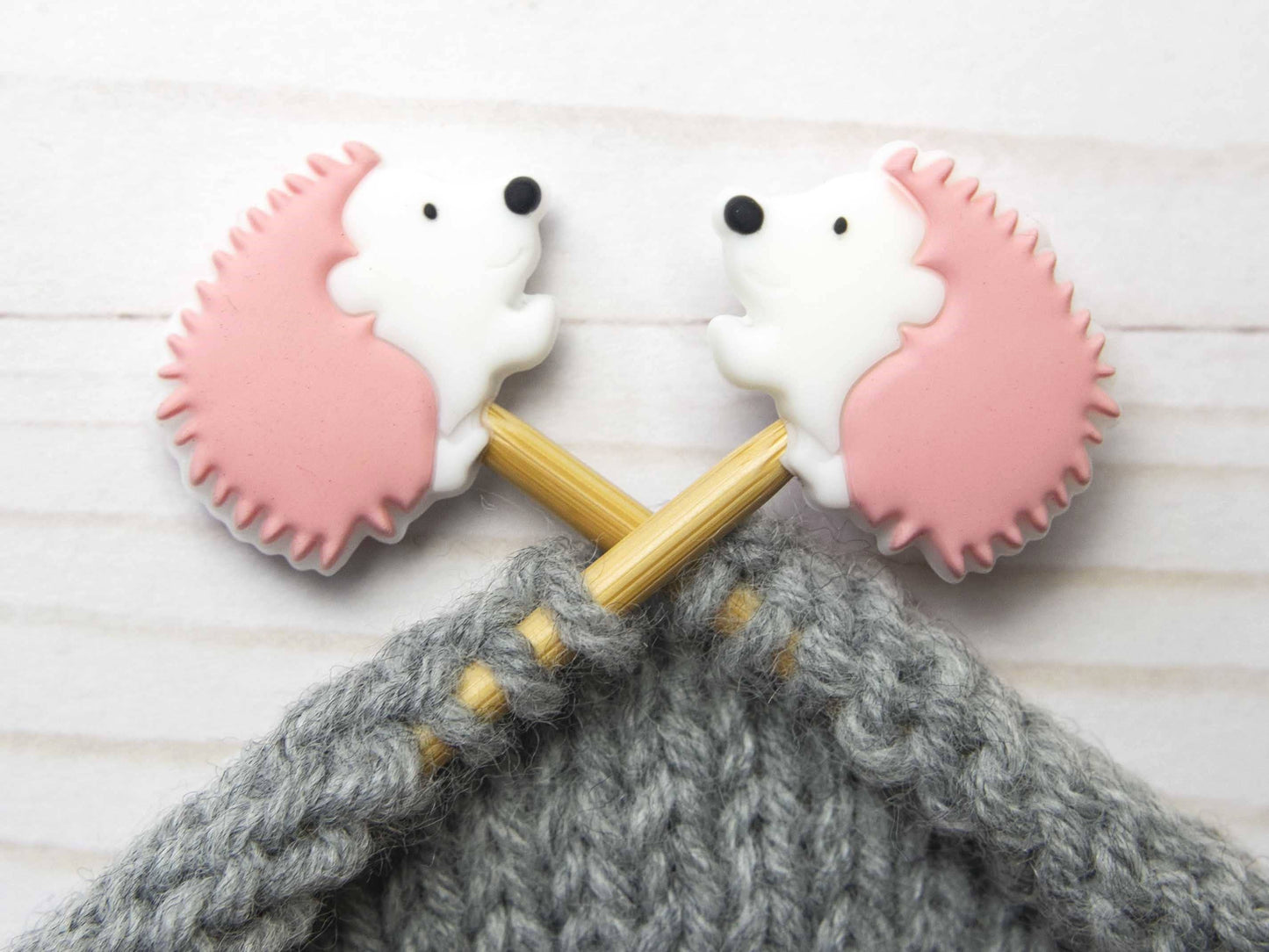 Pink Hedgehog | Stitch Stoppers Knitting Notions
