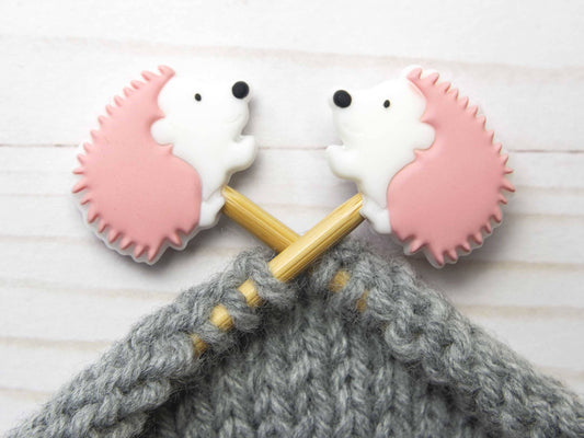 Pink Hedgehog | Stitch Stoppers Knitting Notions