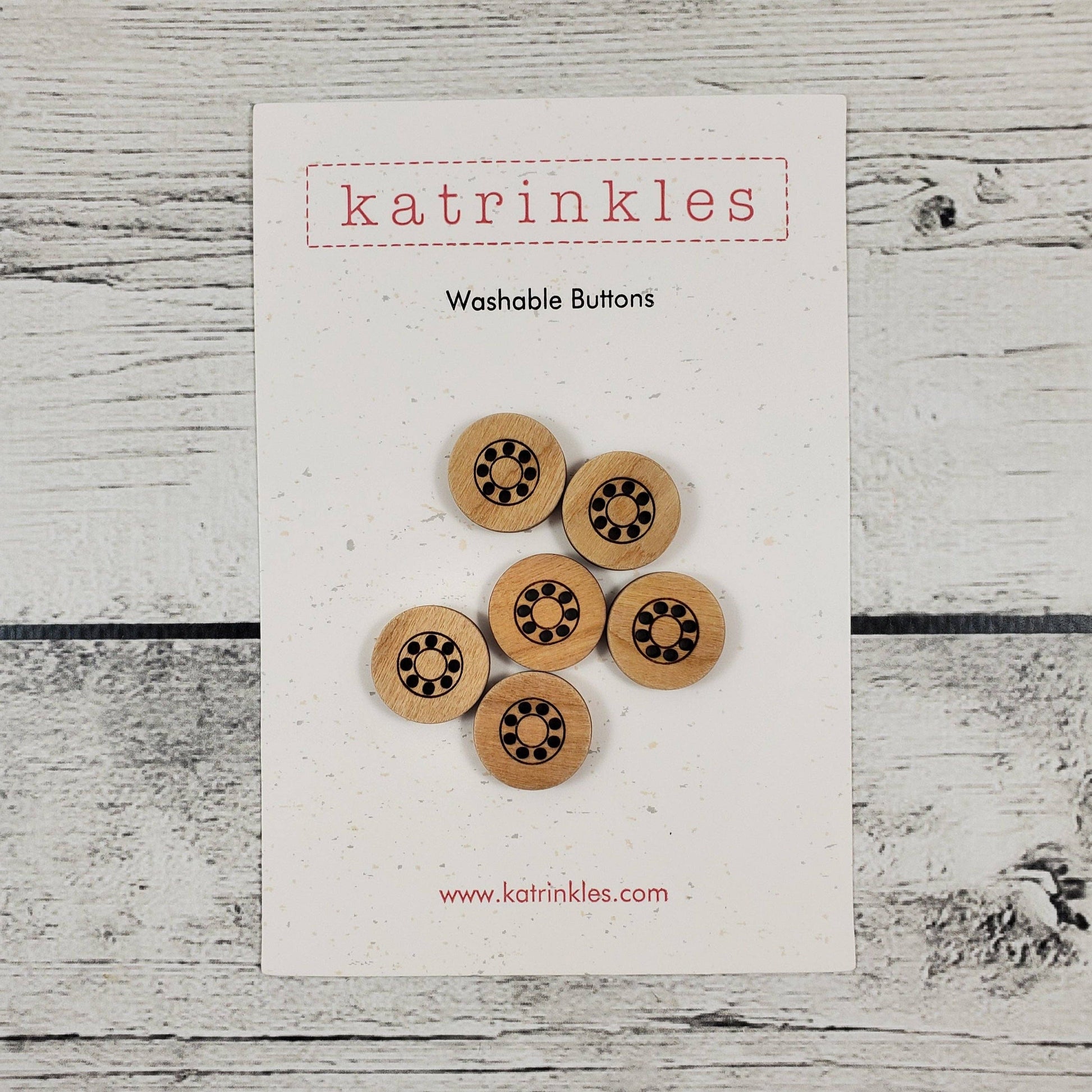 Katrinkles Katrinkles - 8 Hole Stitchable Buttons — view 4 · Notions