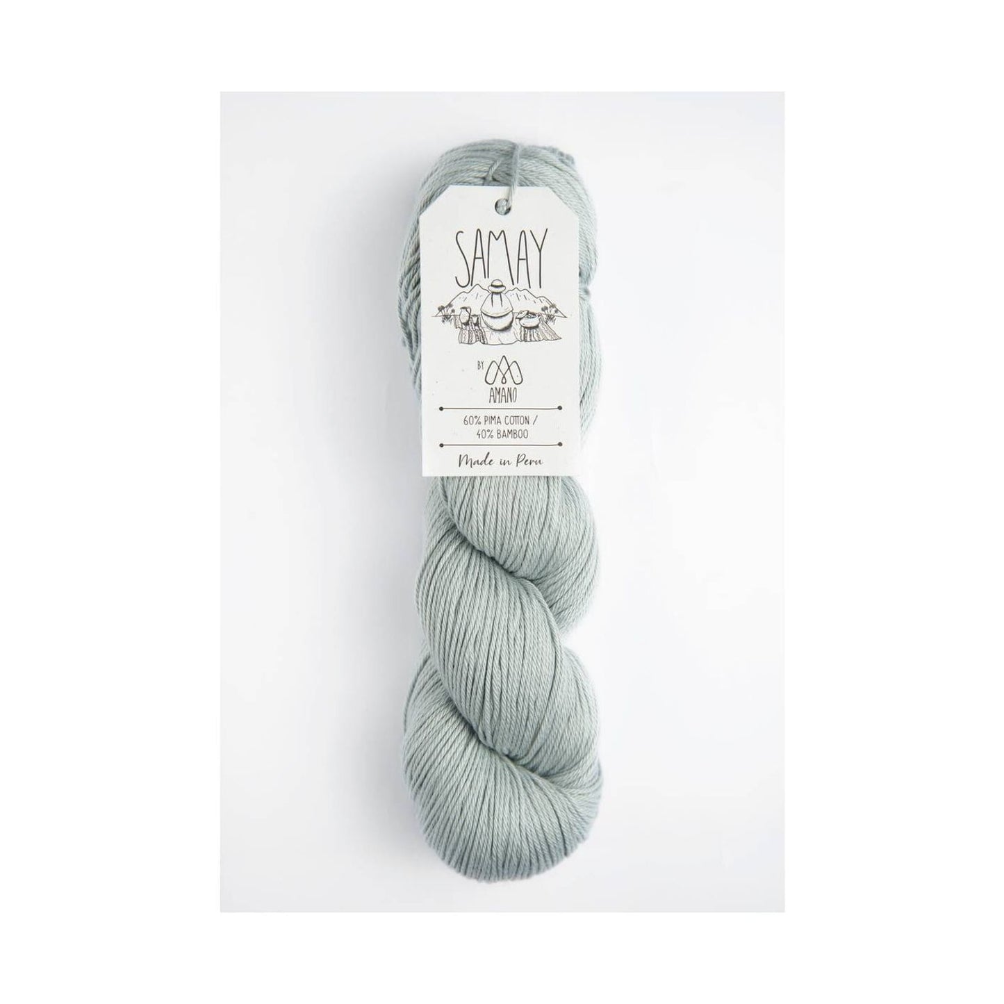 Amano Samay Yarn - Soft Cotton Bamboo Blend 7210- Pebble Road