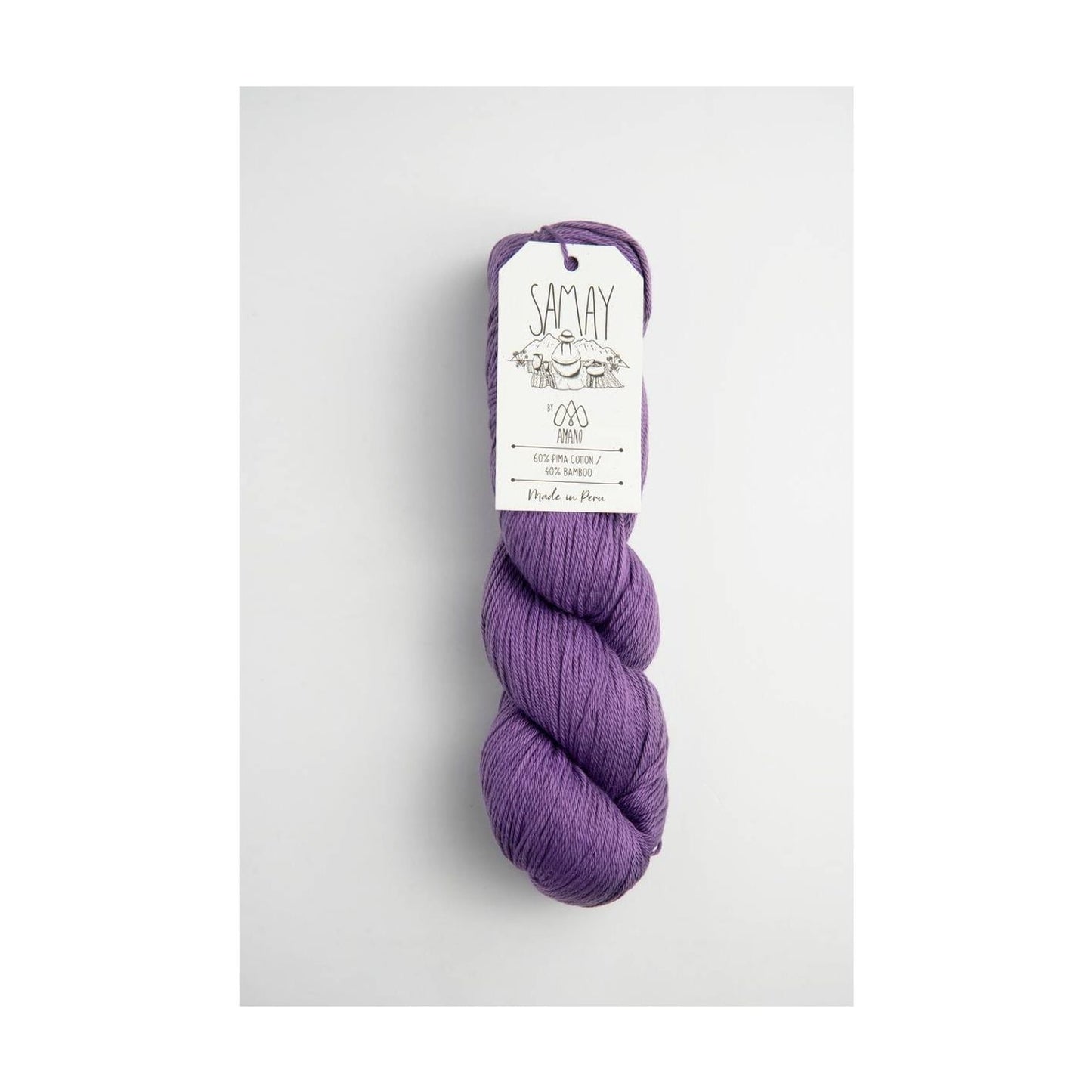 Amano Samay Yarn - Soft Cotton Bamboo Blend 7213- Purple Summer