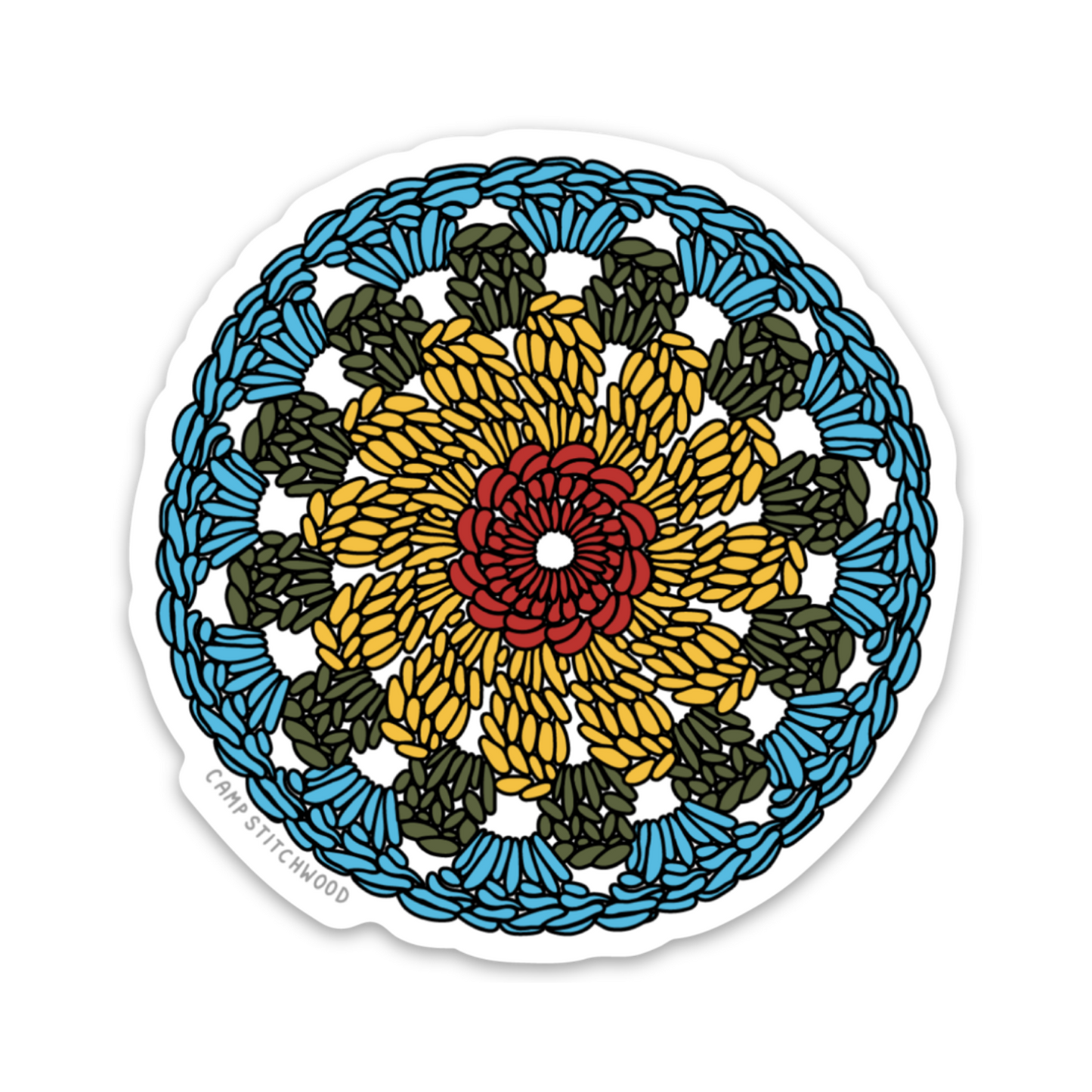 Camp Stitchwood - Granny Circle Sticker