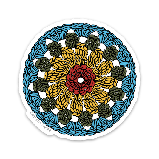 Camp Stitchwood - Granny Circle Sticker