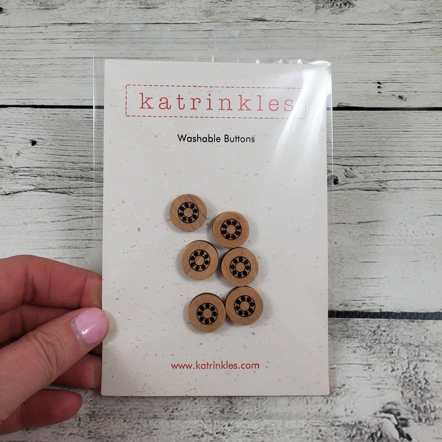 Katrinkles Katrinkles - 8 Hole Stitchable Buttons — view 2 · Notions