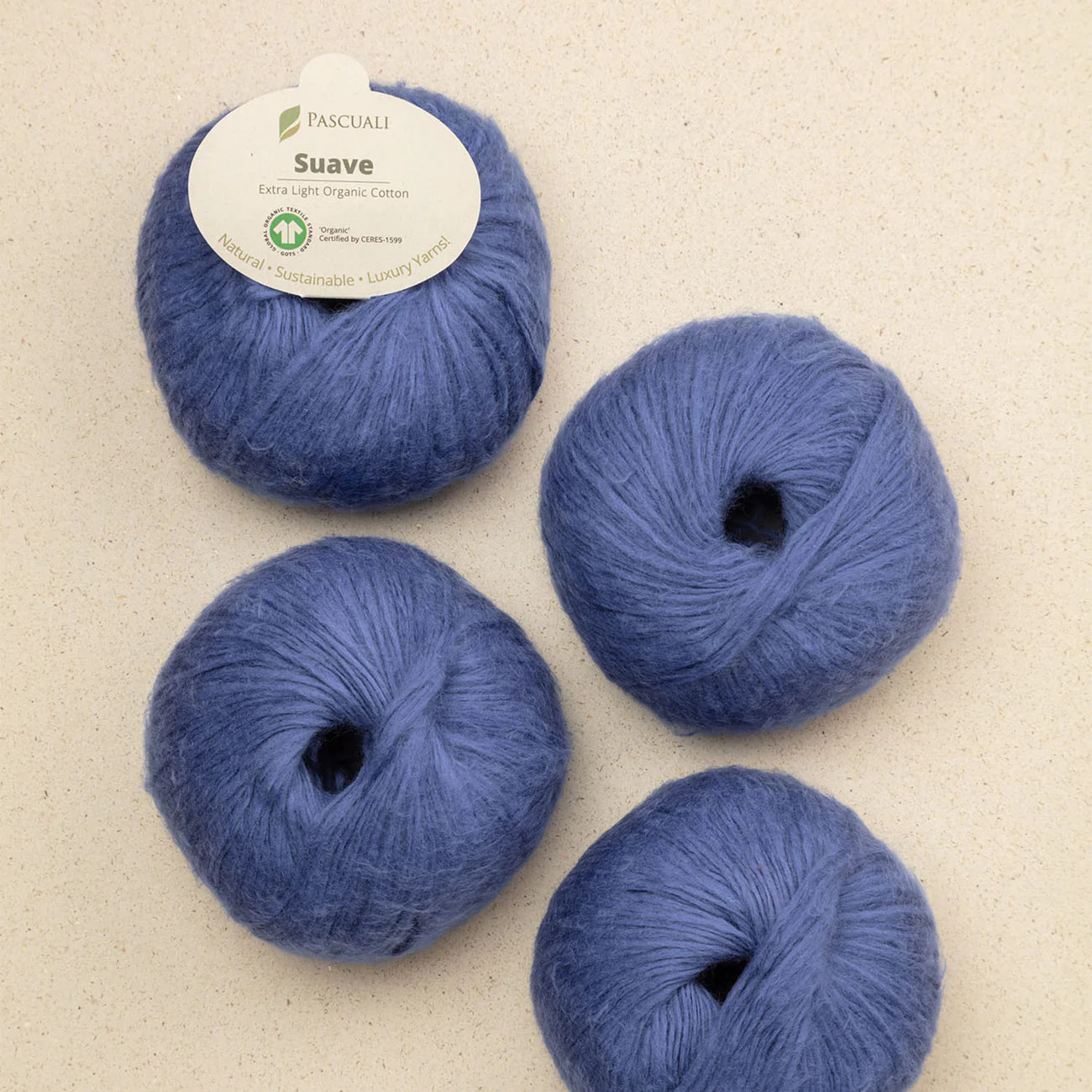 Pascuali Pascuali Suave Yarn Soft Premium Wool Blend in Blue — view 20 · yarn