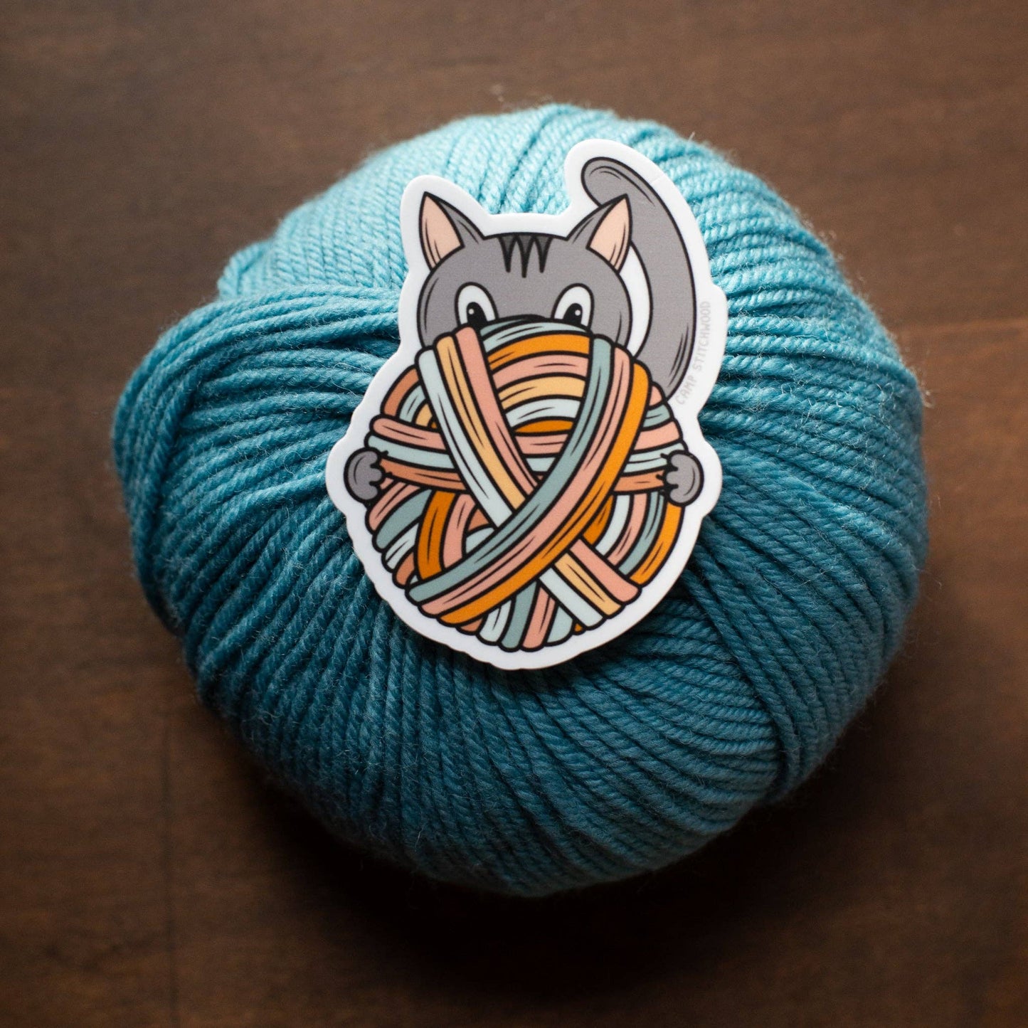 Camp Stitchwood - Happy Cat Sticker