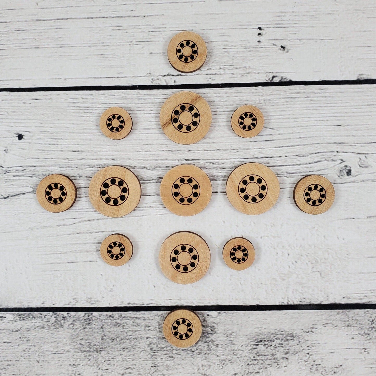 Katrinkles Katrinkles - 8 Hole Stitchable Buttons · Notions