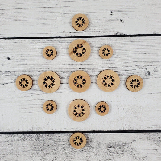 Katrinkles Katrinkles - 8 Hole Stitchable Buttons · Notions
