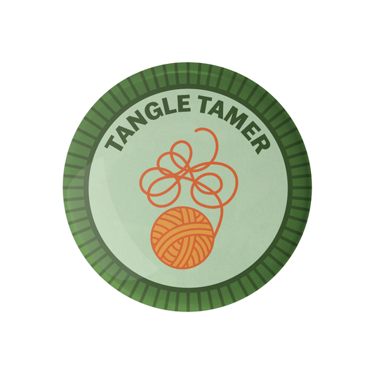 Tangle Tamer Yarn Bowl for organizing knitting knits and preventing tangles while crafting
