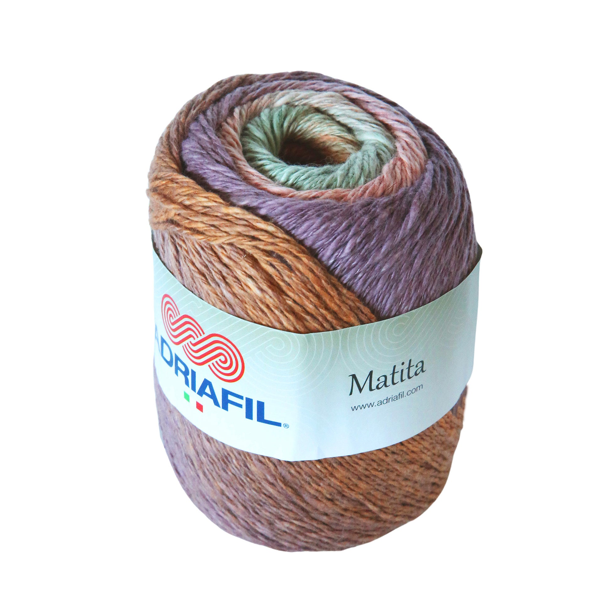 Plymouth Yarn Adriafil Matita yarn in colorful shades for knitting and crocheting projects