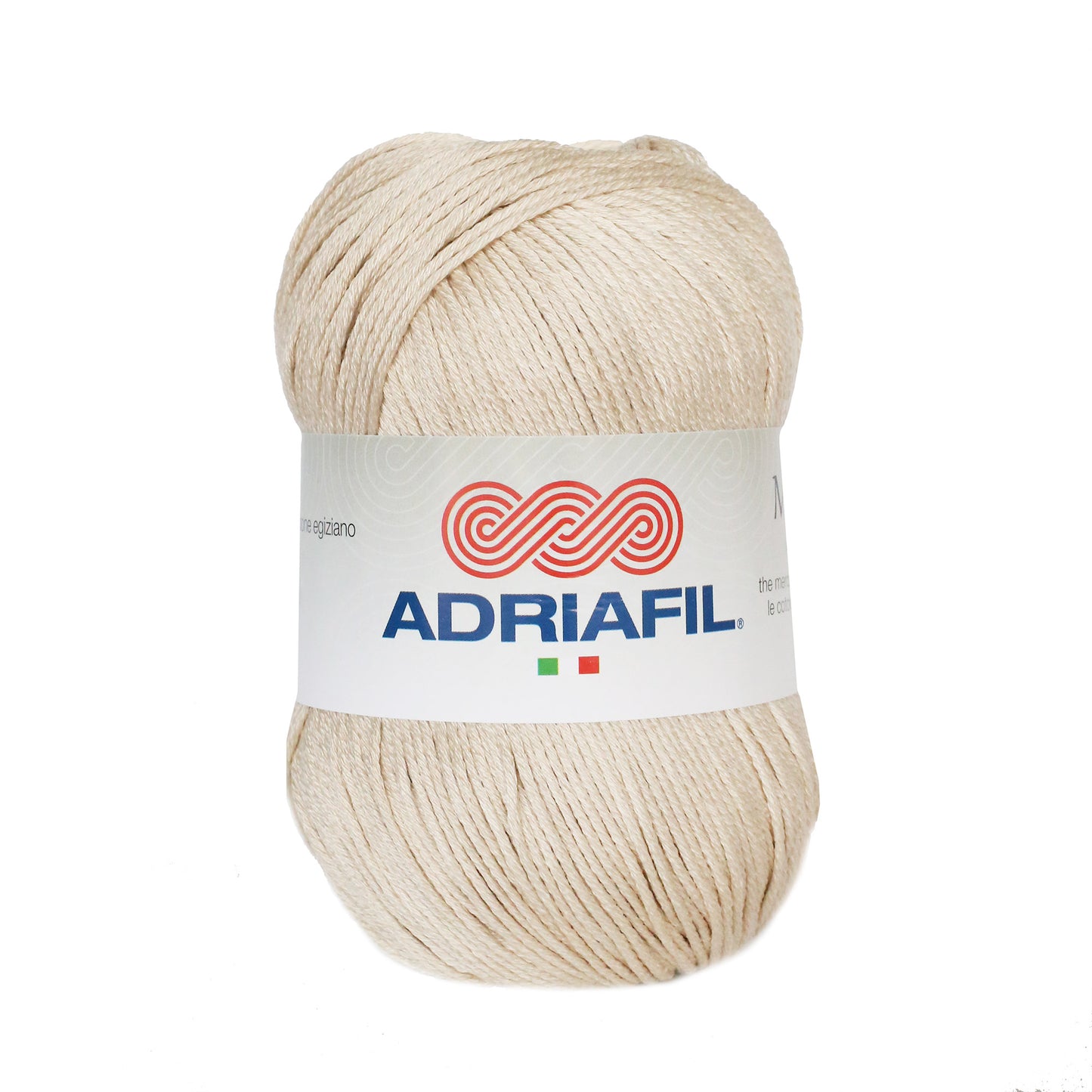 Adriafil Memphis cotton yarn in light beige, perfect for crafting soft garments and accessories