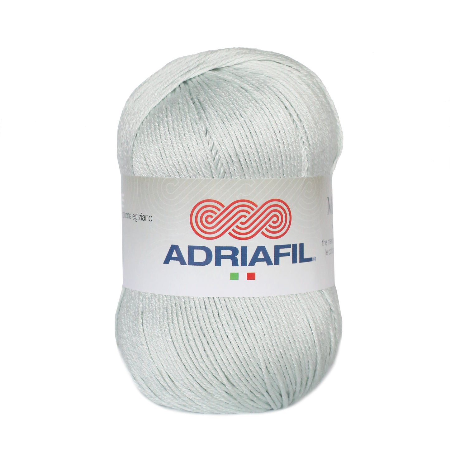 Adriafil Memphis cotton yarn in soft mint green color for knitting and crochet projects