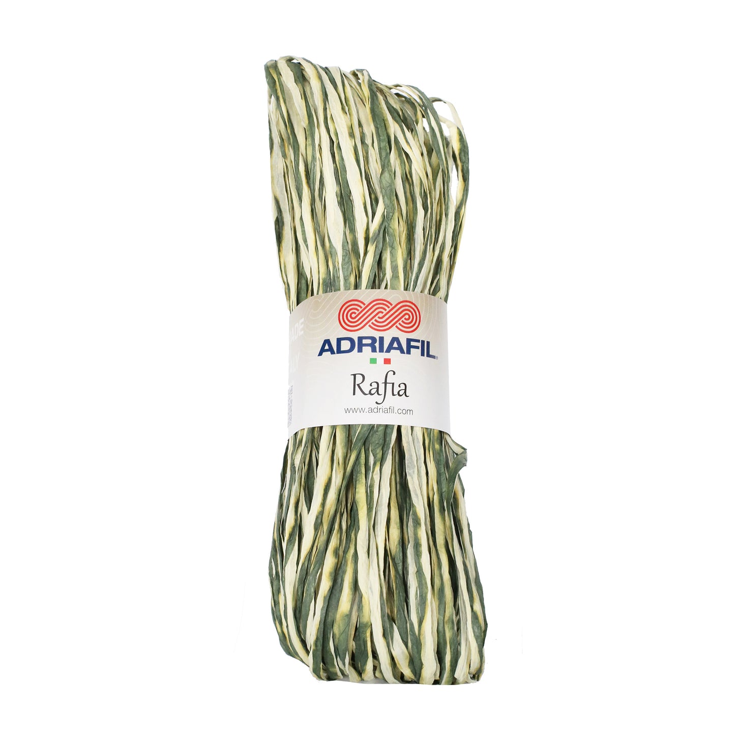 Adriafil Rafia Yarn for Knitting & Crochet Gradient Green