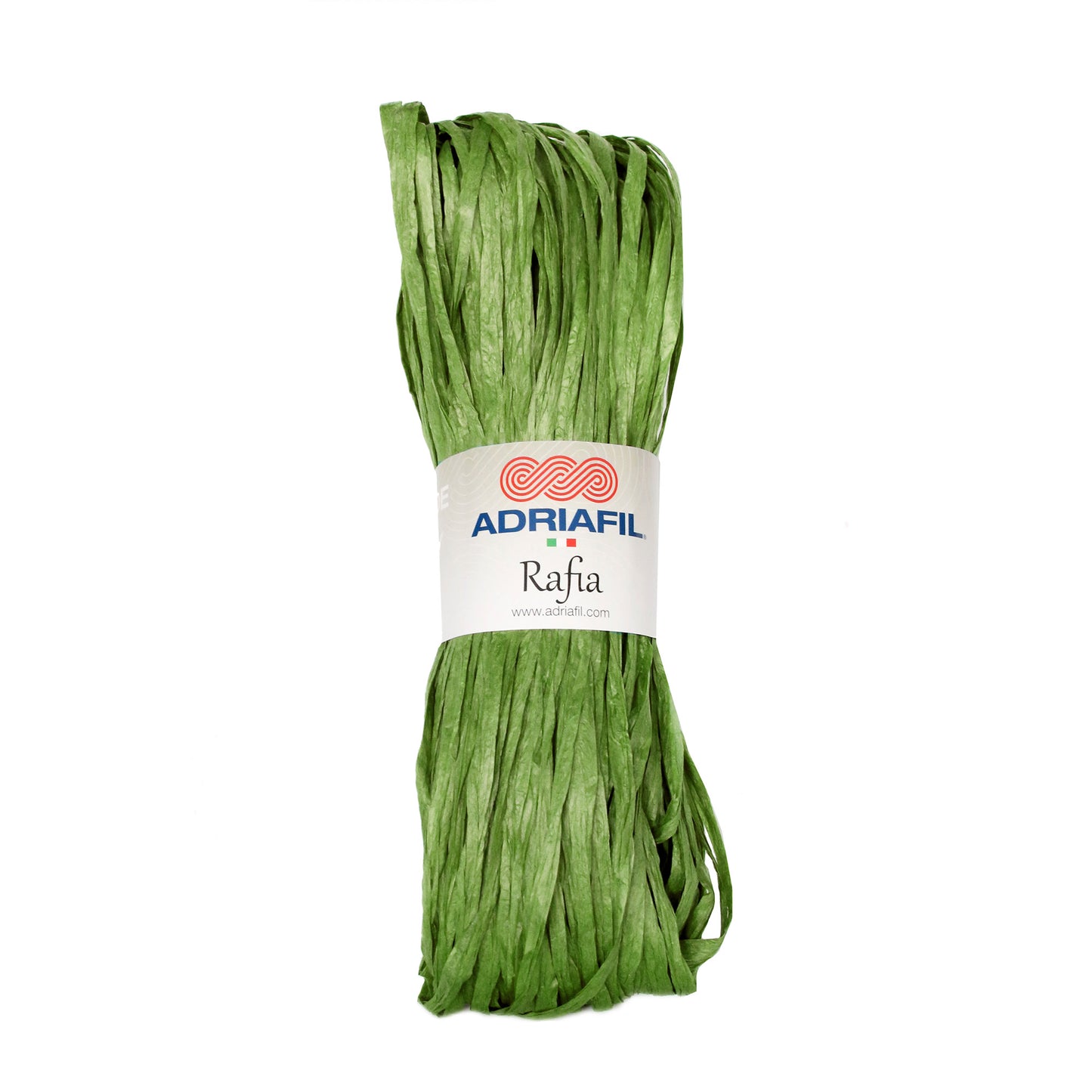 Adriafil Rafia Yarn for Knitting & Crochet Green