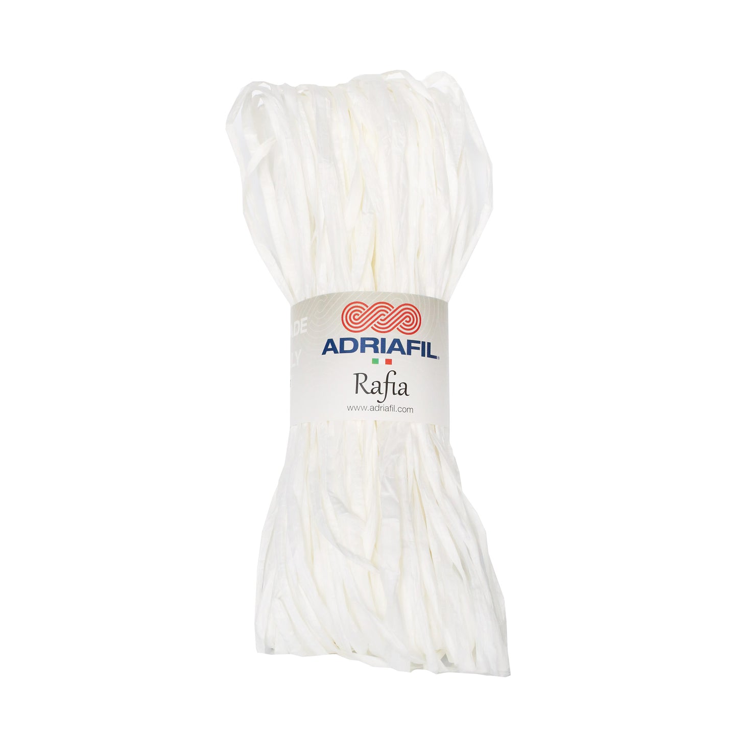 Adriafil Rafia Yarn for Knitting & Crochet White