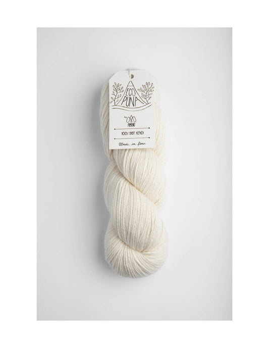 Amano Eco Puna Yarn – Soft 100% Peruvian Wool 9000 Nevado White