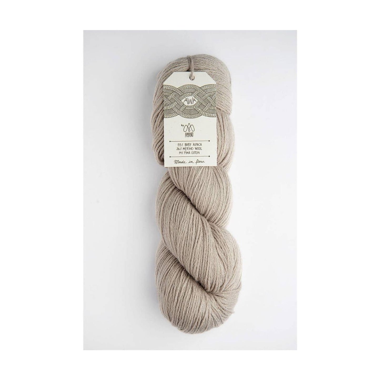 Berroco Amano Yarn in Light Beige with a Soft and Cozy Texture for Knitting Projects