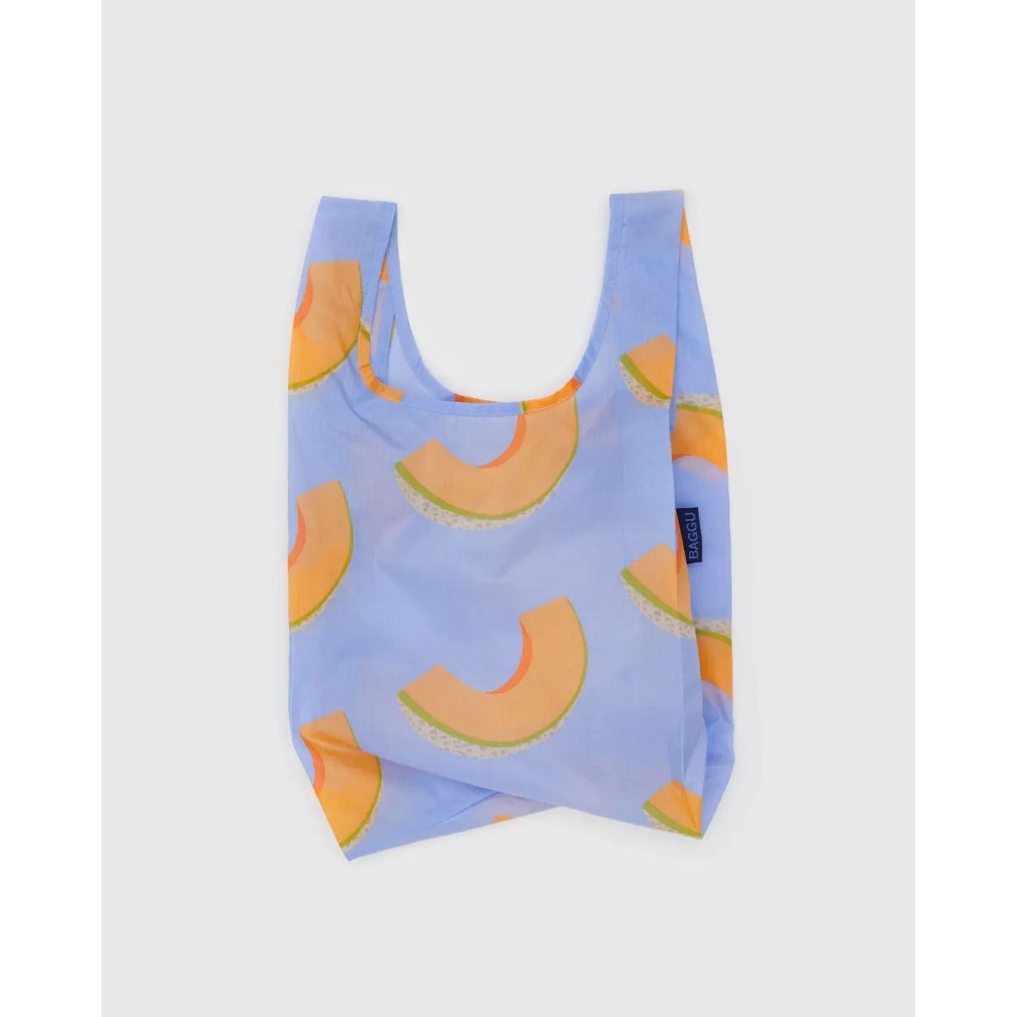 Baby Baggu reusable bag featuring a light blue design with cantaloupe slices