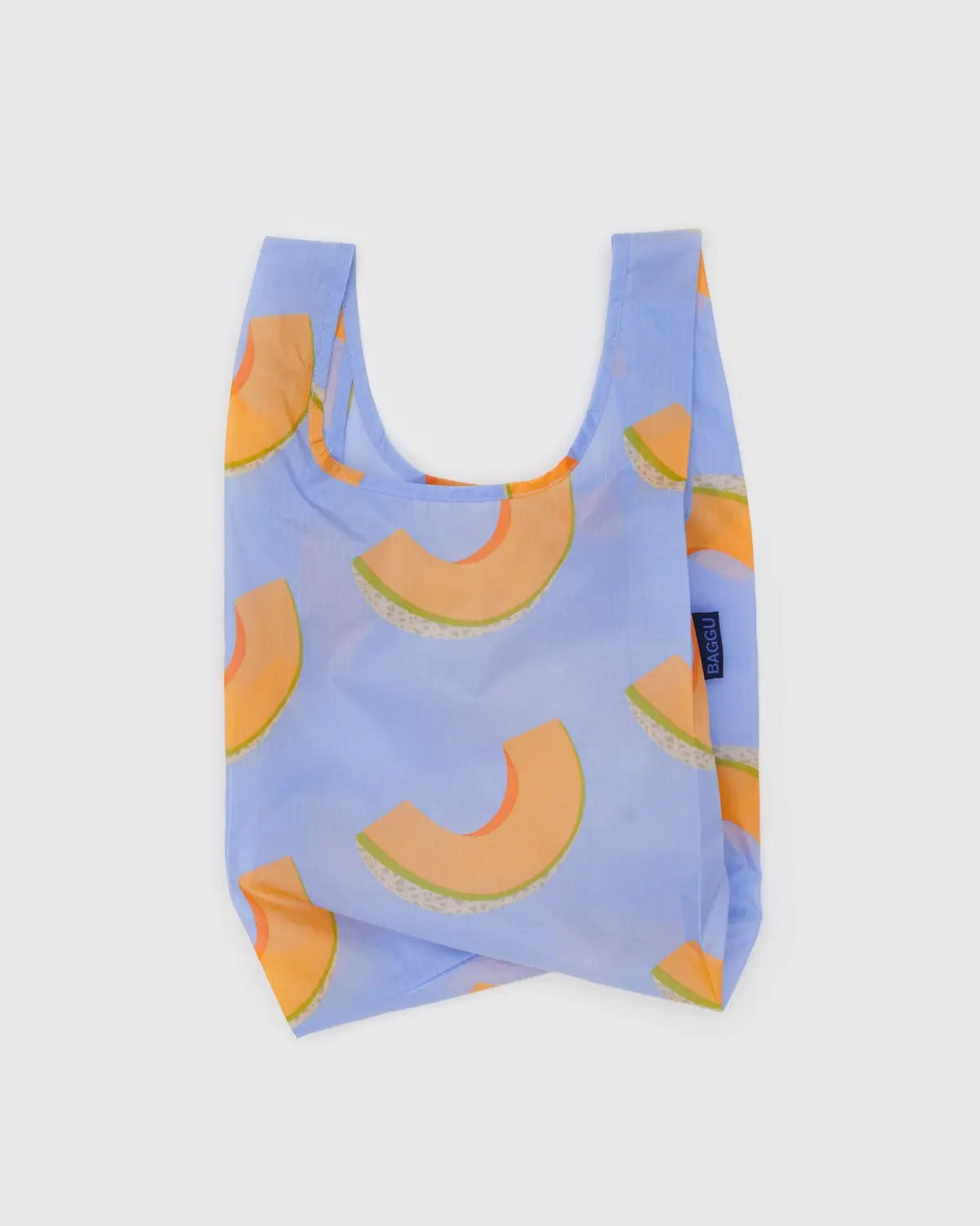 Baby Baggu reusable bag featuring a light blue design with cantaloupe slices