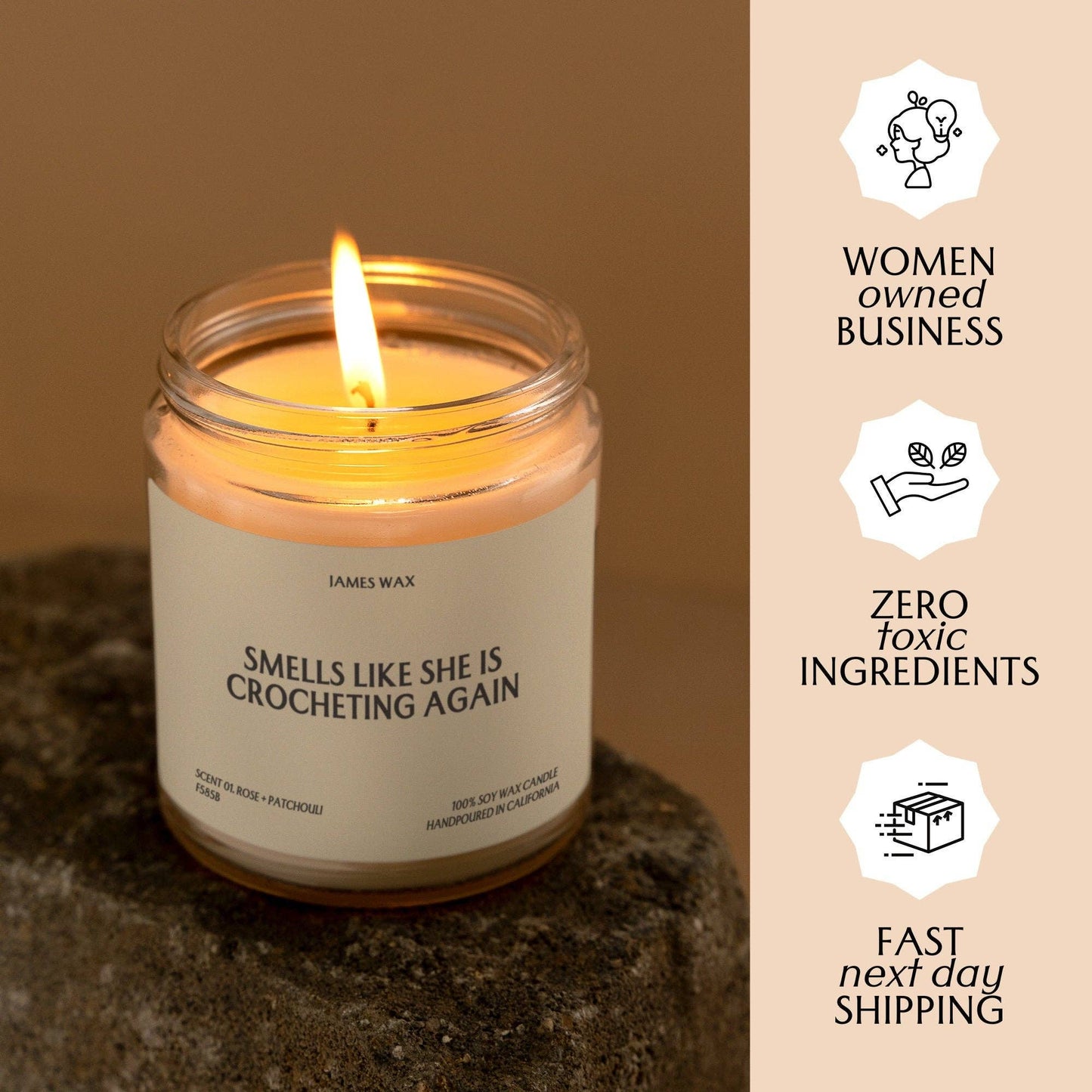 Crocheting Gift Smells Like She is Crocheting Again Candle Crafty Mom Gifts Hobbyist Candle For Crafters F585B