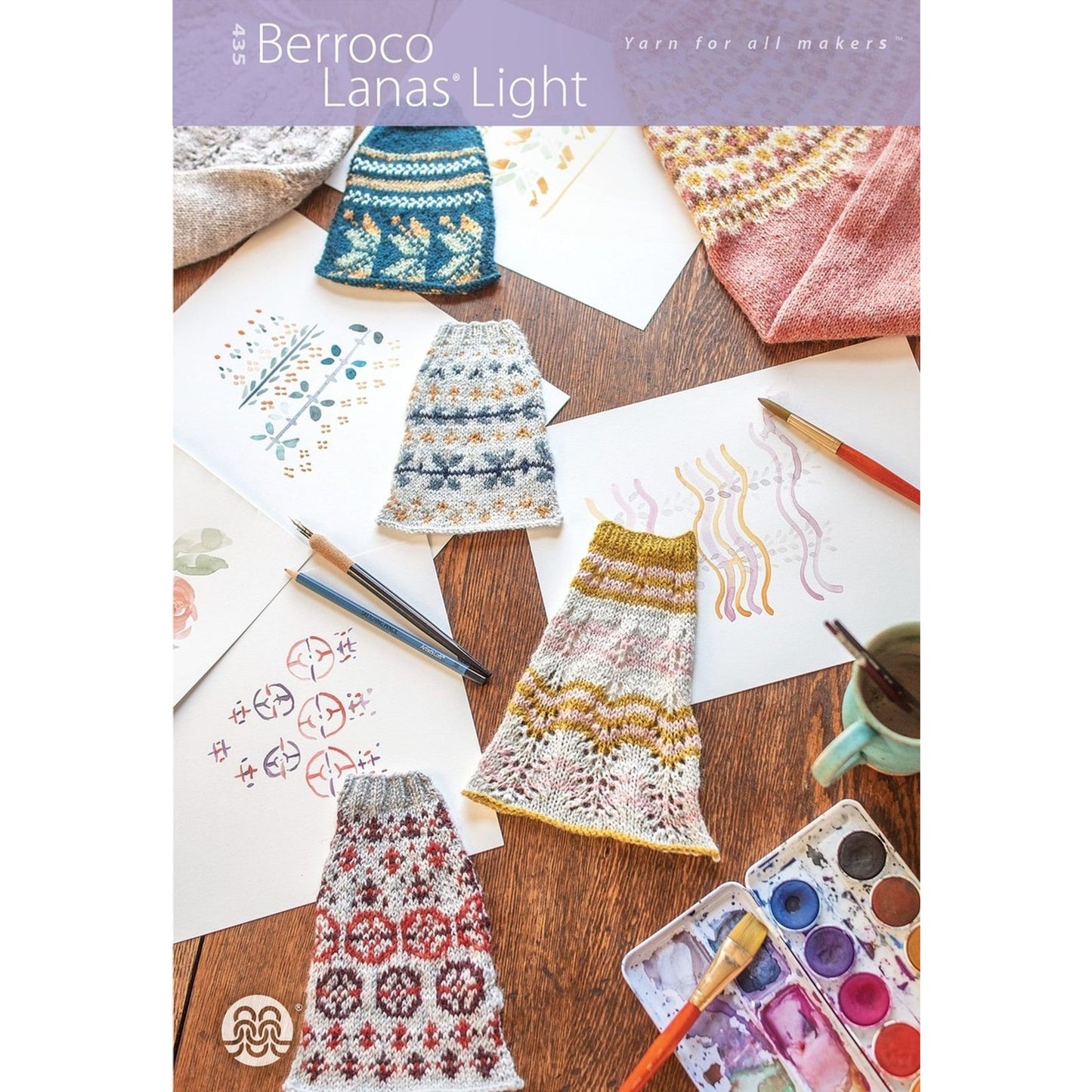 Berroco Knitting Pattern Booklet – Aurelia Cardigan Design 435 Berroco Lanas Light