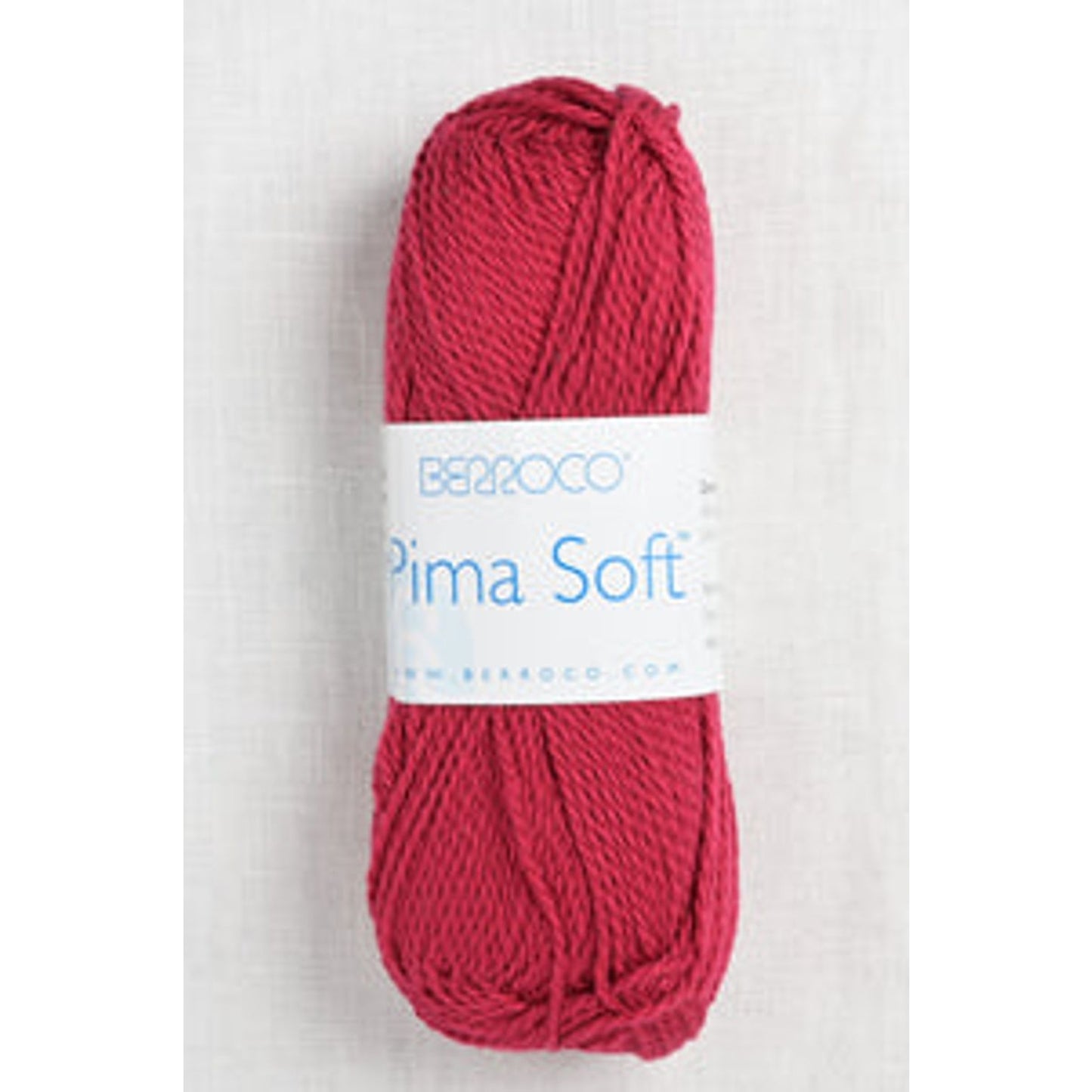Berroco Pima Soft Yarn - Soft Cotton Blend Skein 4640 Cherry