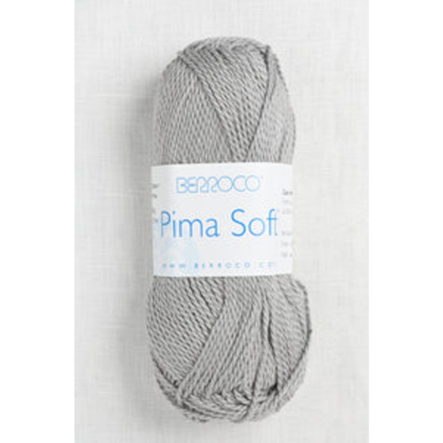 Berroco Pima Soft Yarn - Soft Cotton Blend Skein 4621 Slate