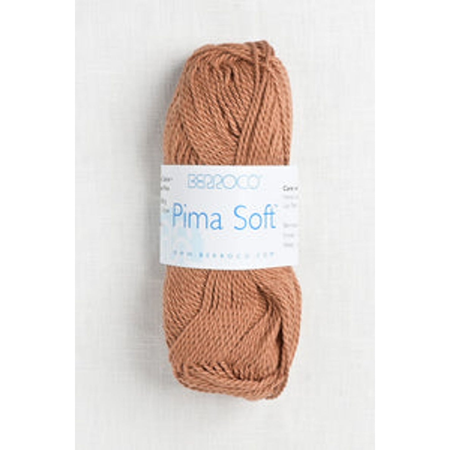 Berroco Pima Soft Yarn - Soft Cotton Blend Skein 4643 Terracotta