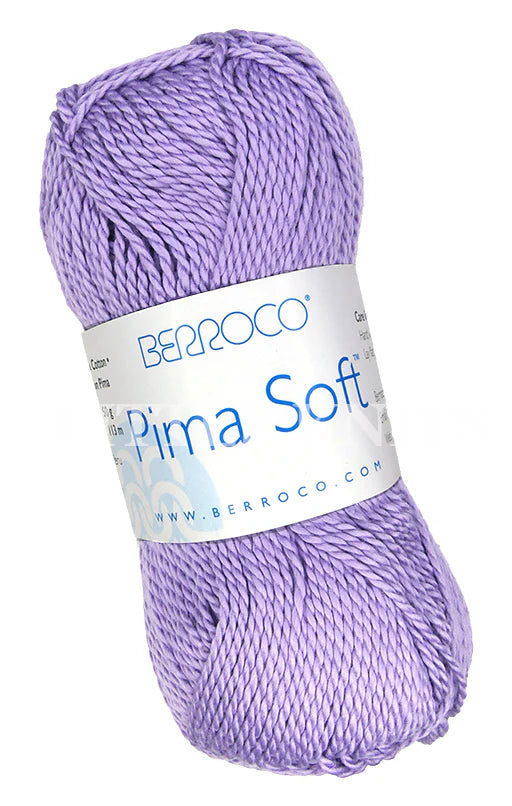 Berroco Pima Soft Yarn - Soft Cotton Blend Skein 4653 Lavender